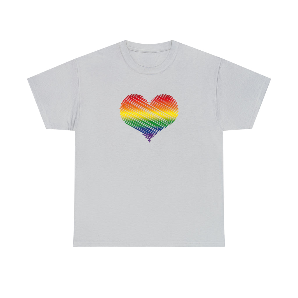 Love is Love Heart Unisex Heavy Cotton Tee