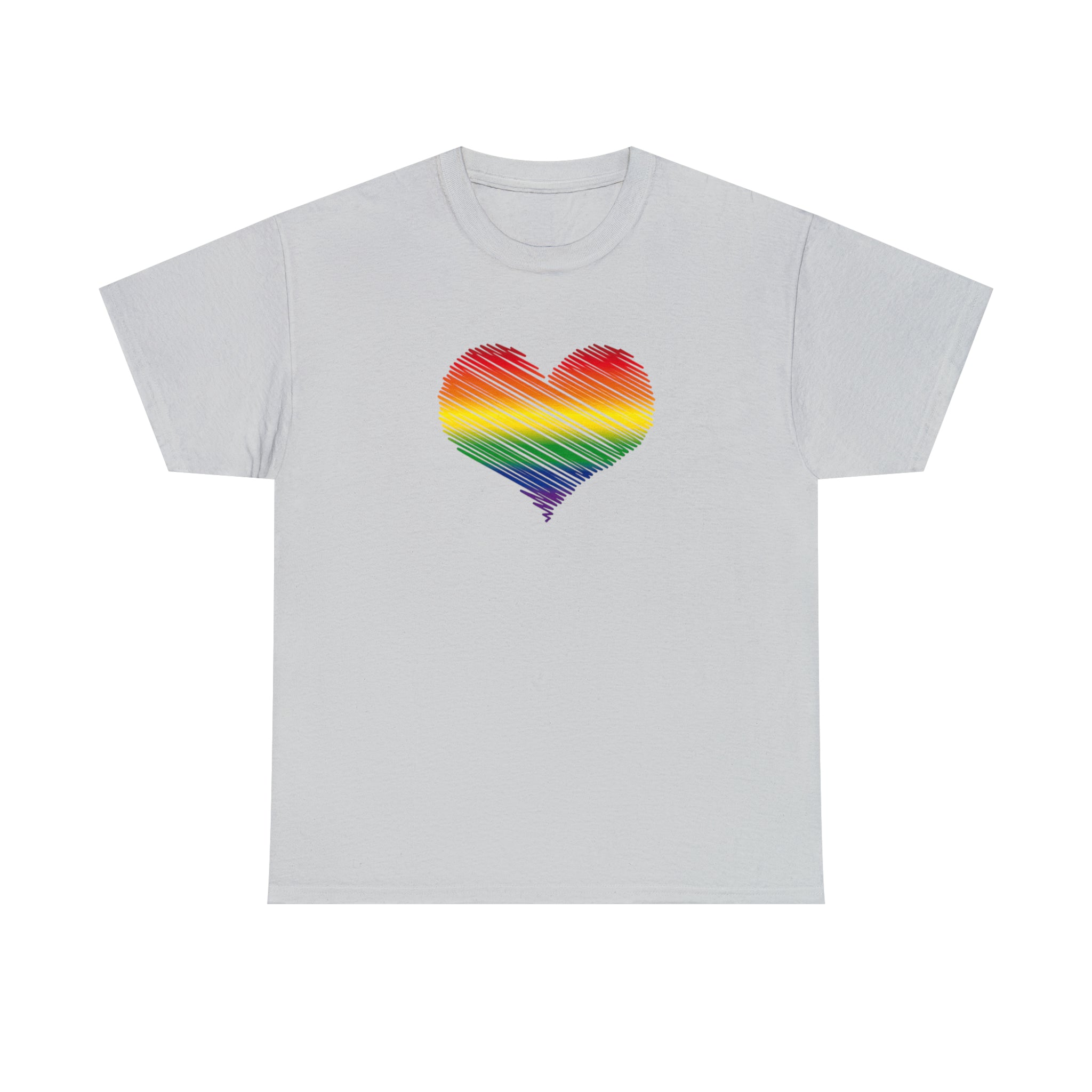 Love is Love Heart Unisex Heavy Cotton Tee
