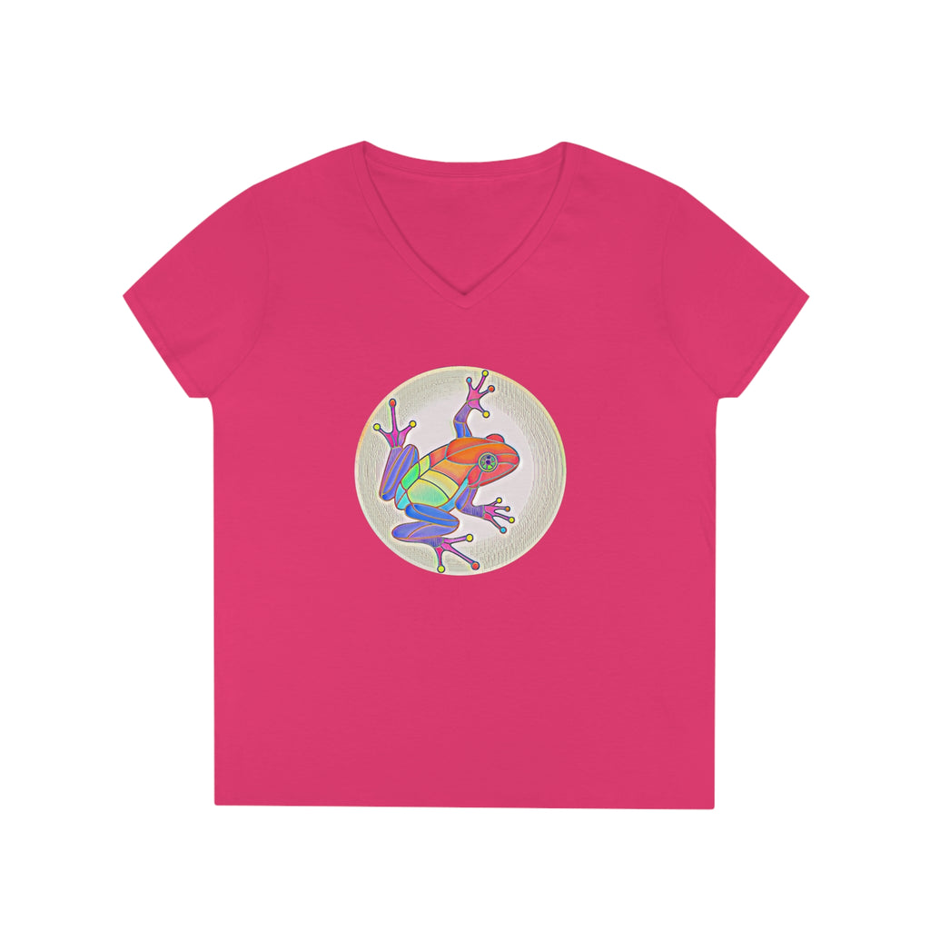 Puerto Rican Coqui Ladies' V-Neck T-Shirt