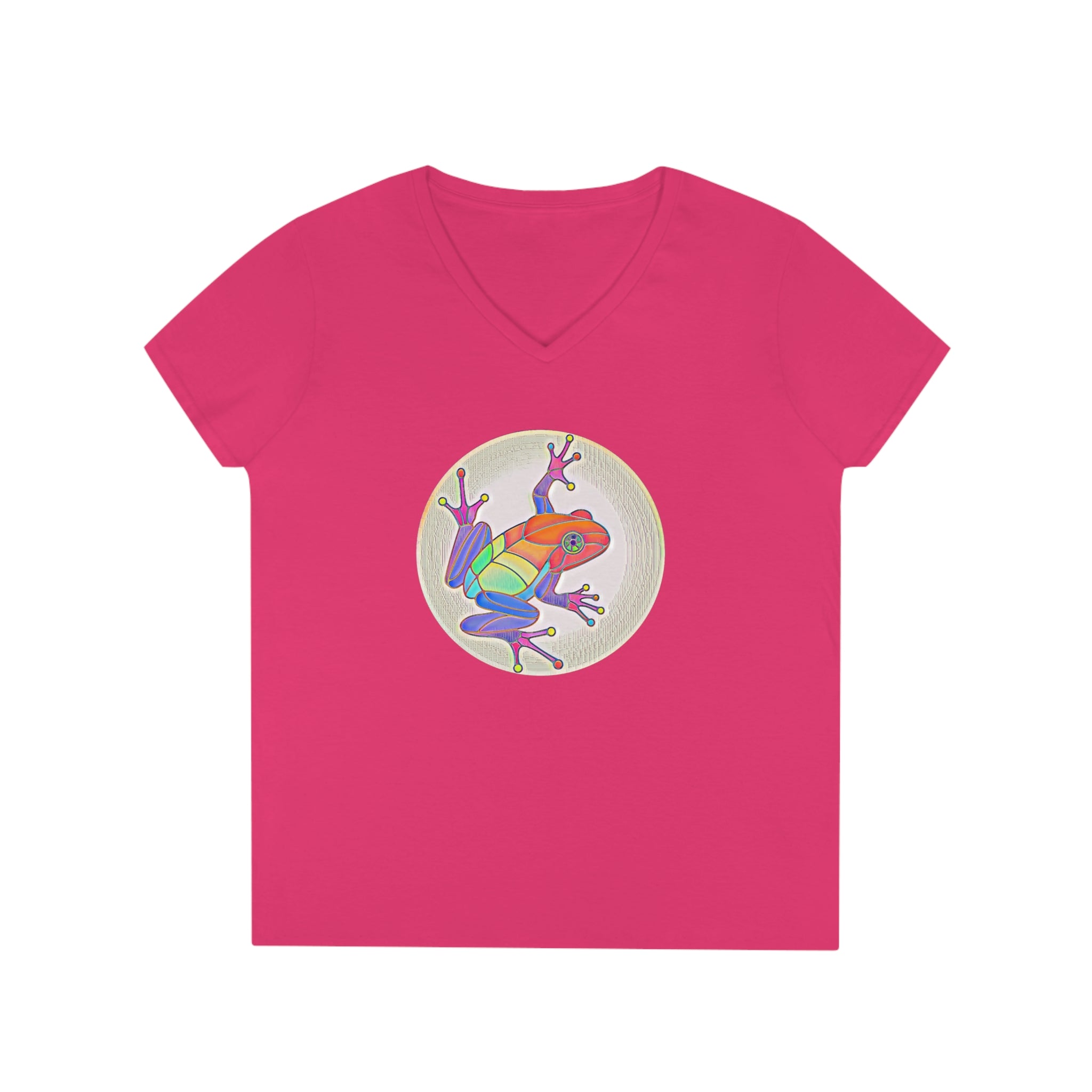 Puerto Rican Coqui Ladies' V-Neck T-Shirt