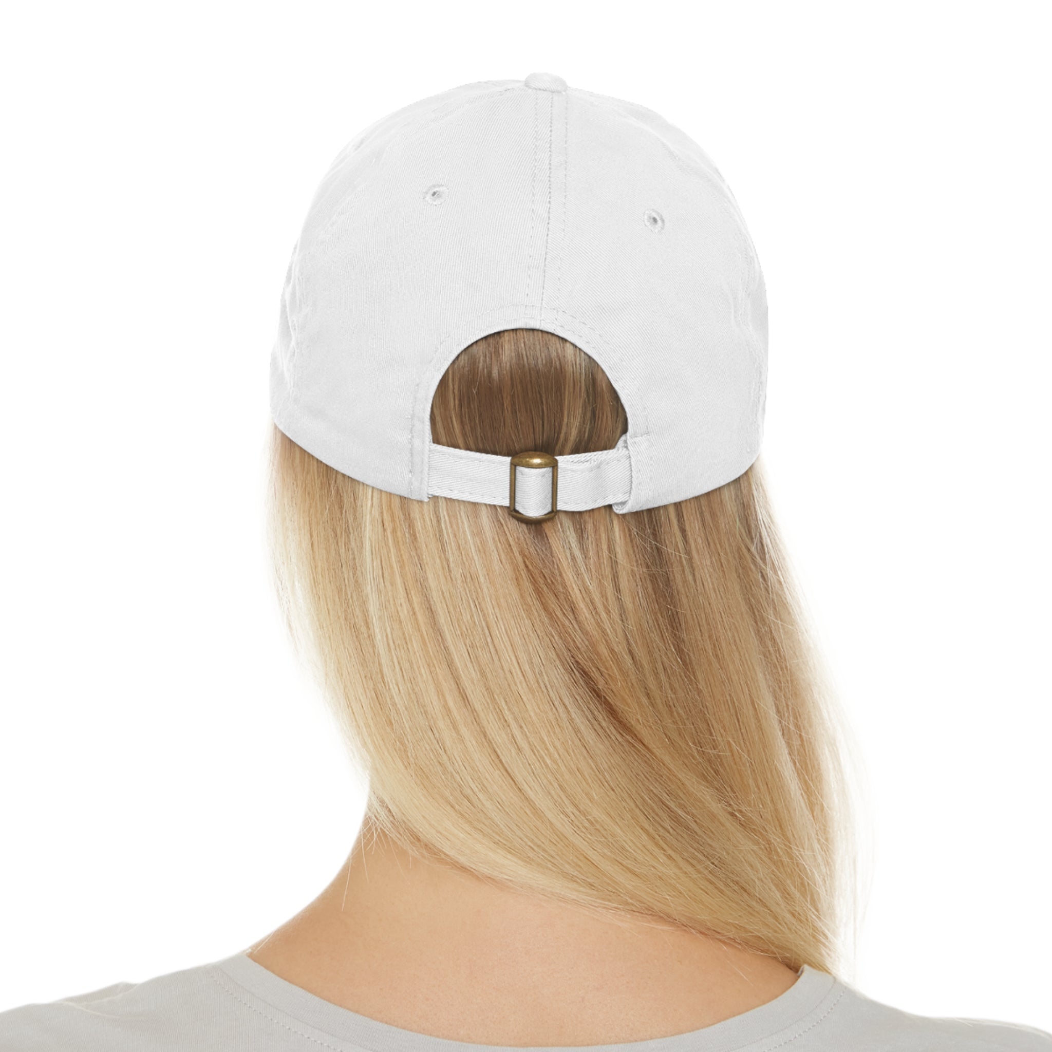 Taino Symbolism Dad Hat with Leather Patch (Round)
