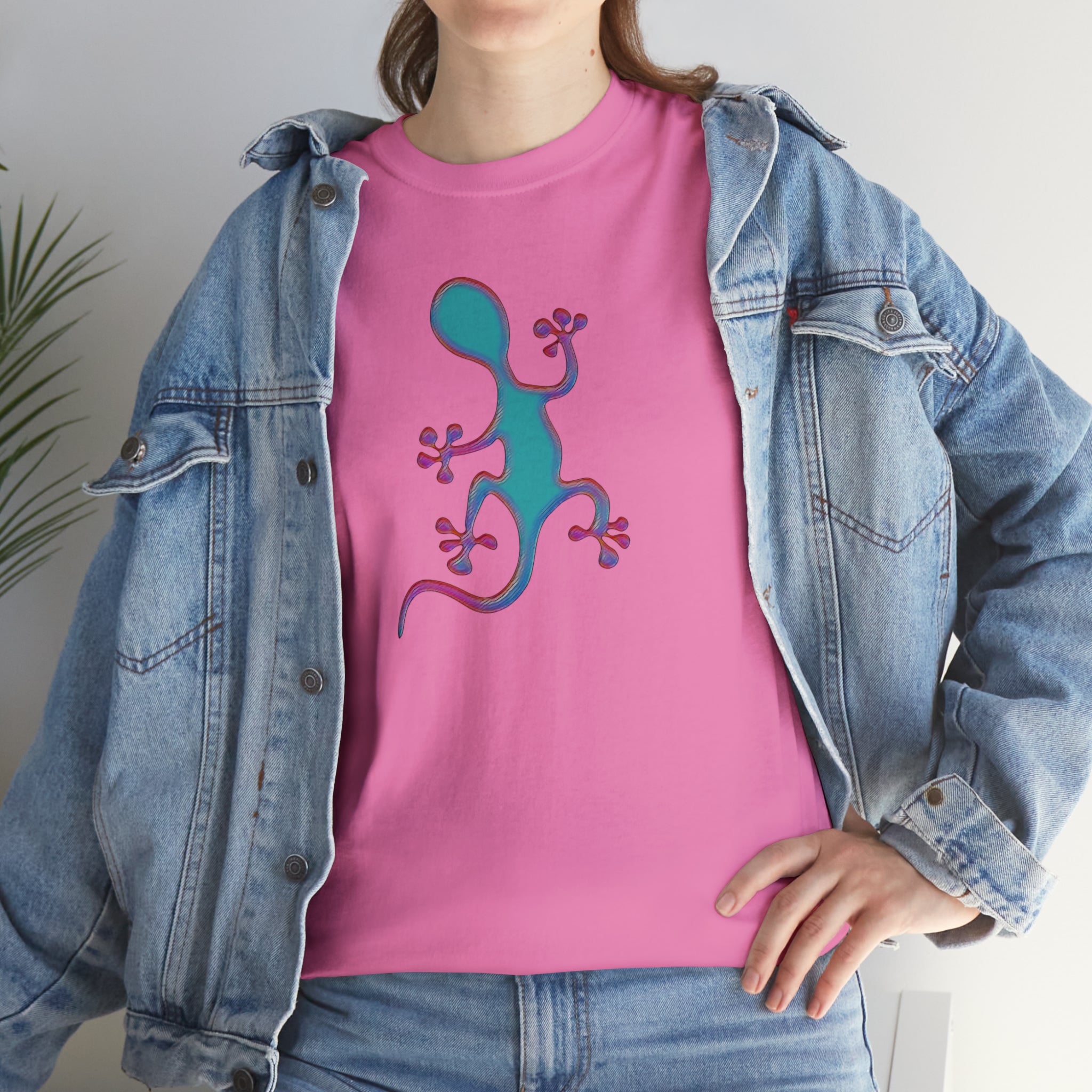 Taino-Inspired Salamander 2 Unisex Heavy Cotton Tee