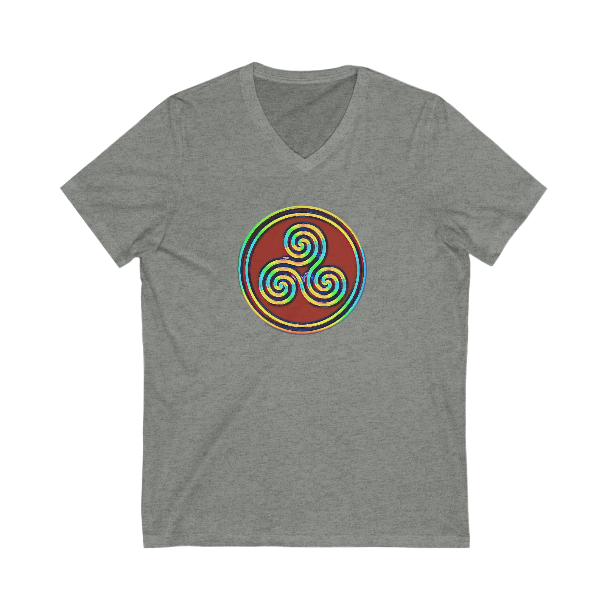 Taino Juracan Symbol Unisex Jersey Short Sleeve V-Neck Tee