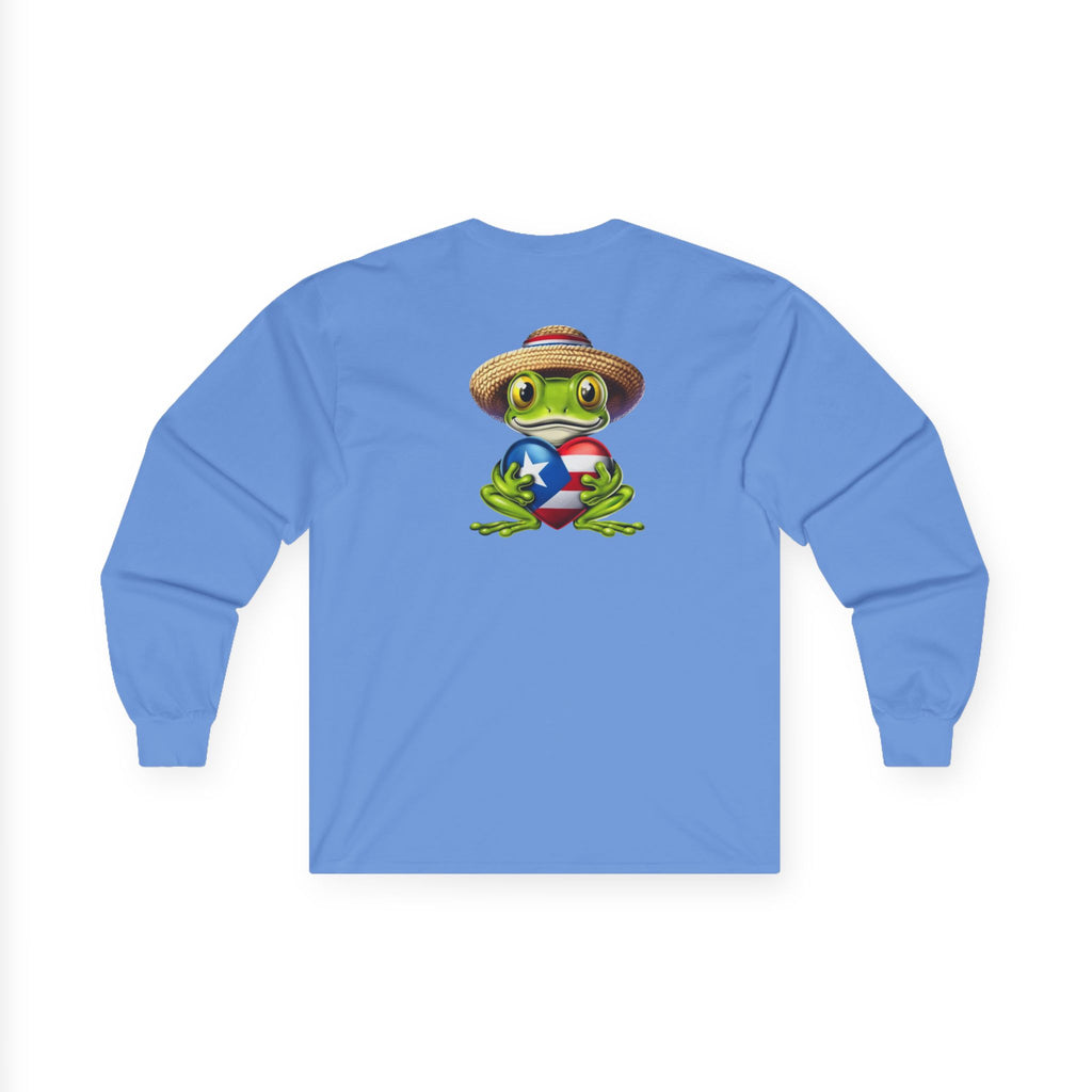 I Heart Puerto Rico/ Jibaro PR Flag Coqui Unisex Ultra Cotton Long Sleeve Tee