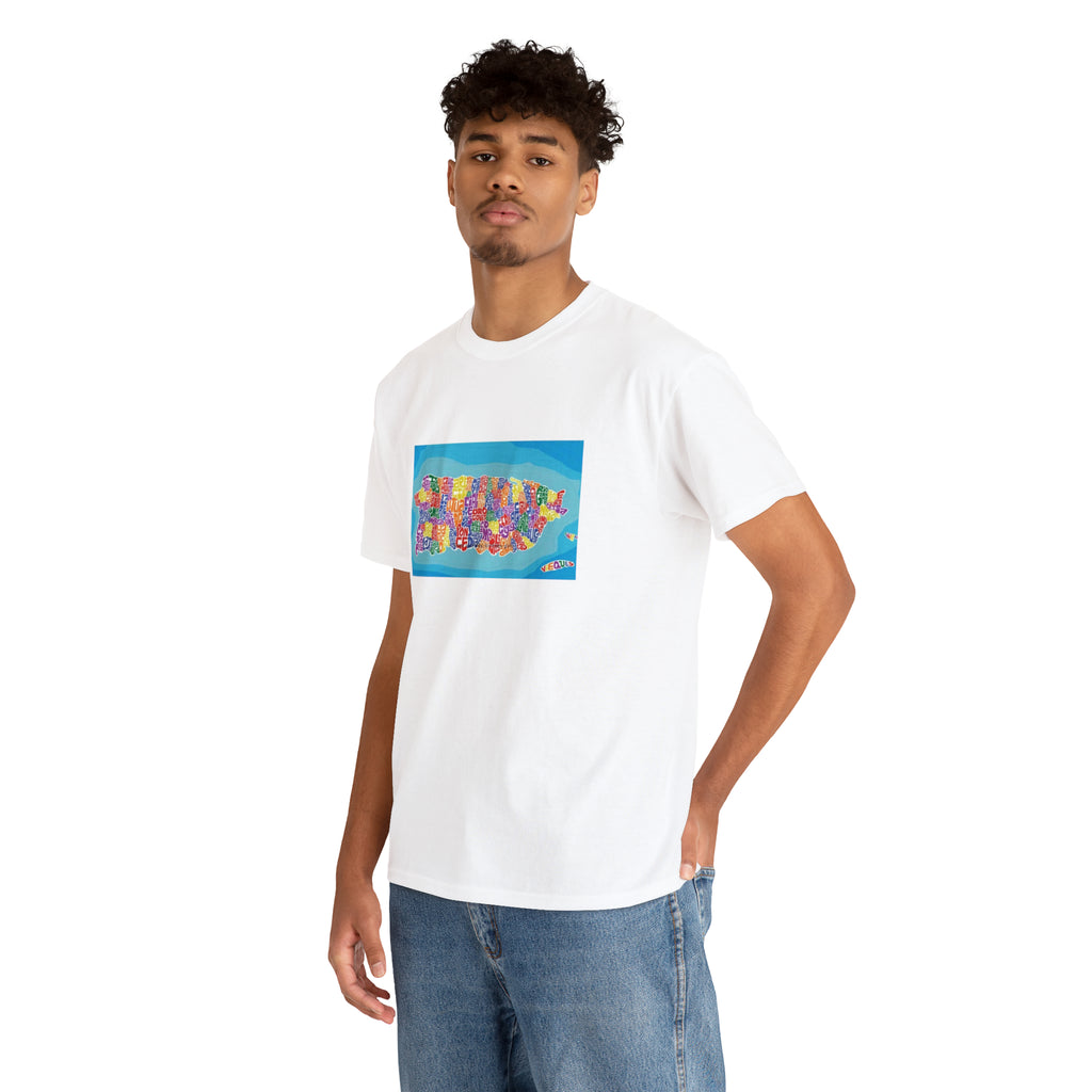 The Island of Puerto Rico Unisex Heavy Cotton Tee
