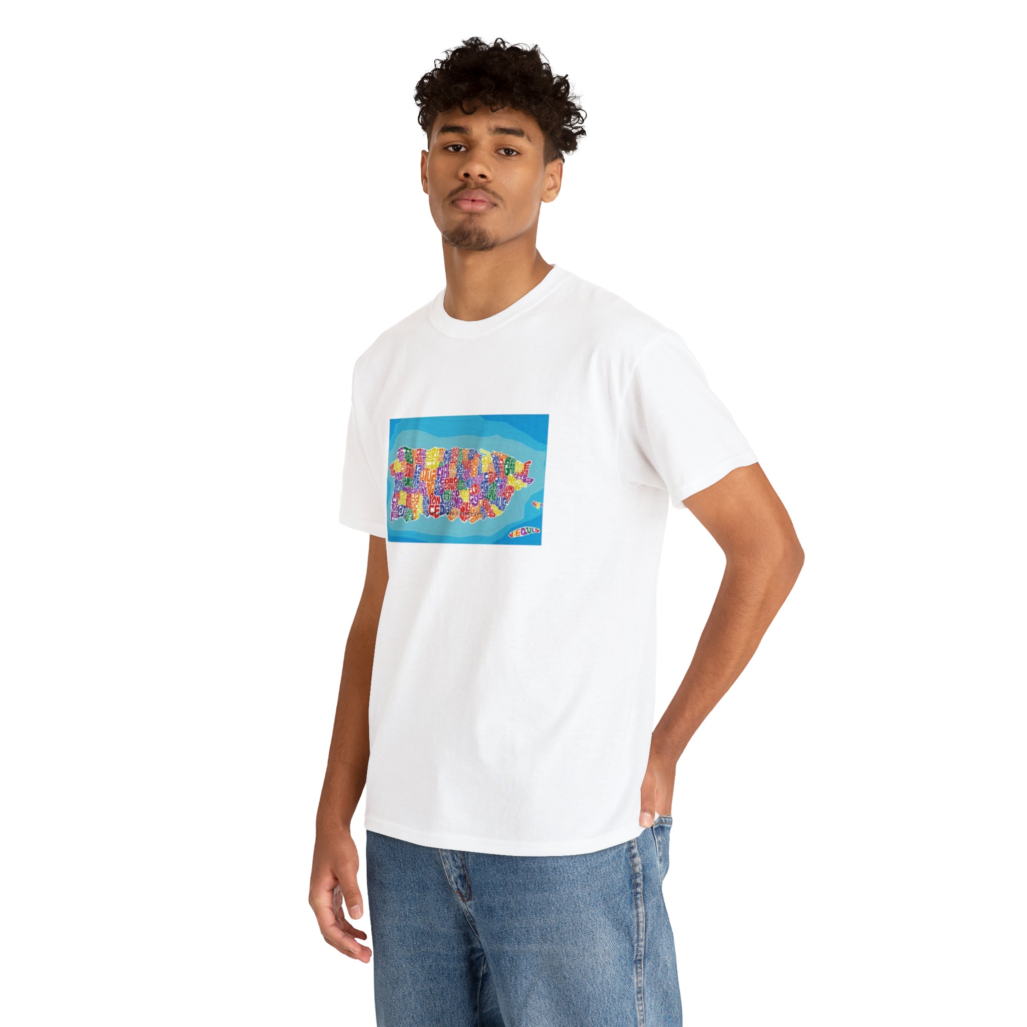 The Island of Puerto Rico Unisex Heavy Cotton Tee