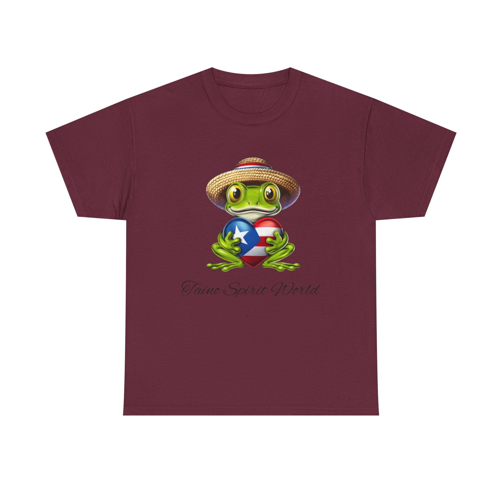 I Heart PR Jibaro Coqui Taino Spirit World Unisex Heavy Cotton Tee