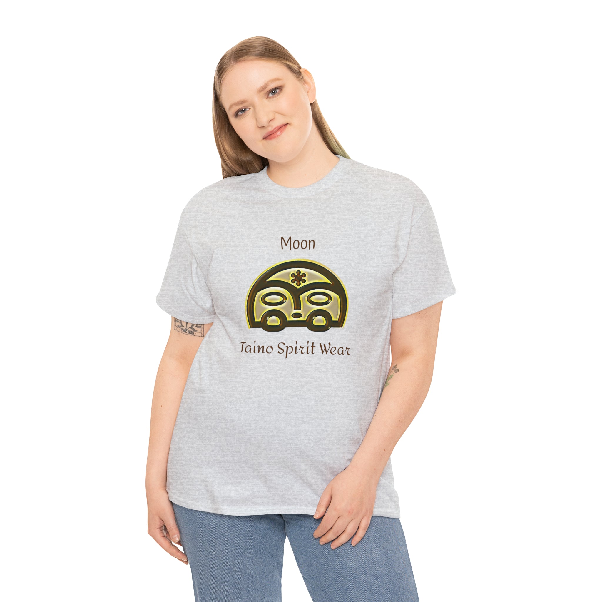 Taino Moon/ Puerto Rican Coqui Unisex Heavy Cotton Tee