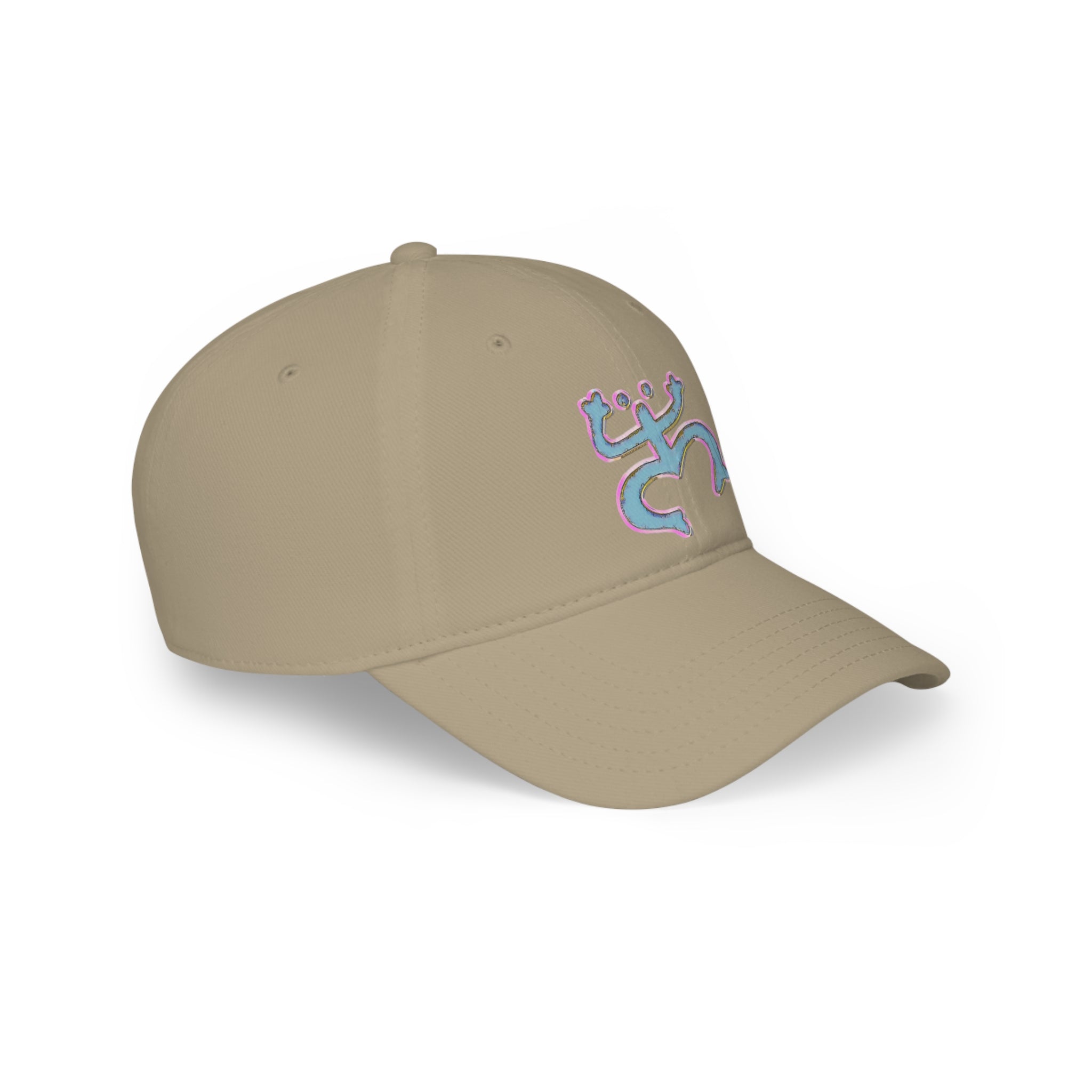 Blue/Pink-Traced Taino Coqui Low Profile Baseball Cap