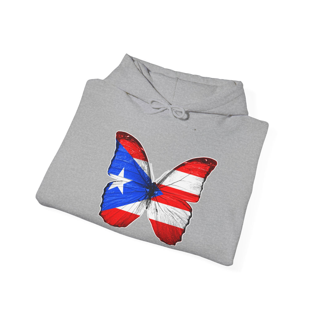 Women's Puerto Rico Flag Butterfly Hoodie
