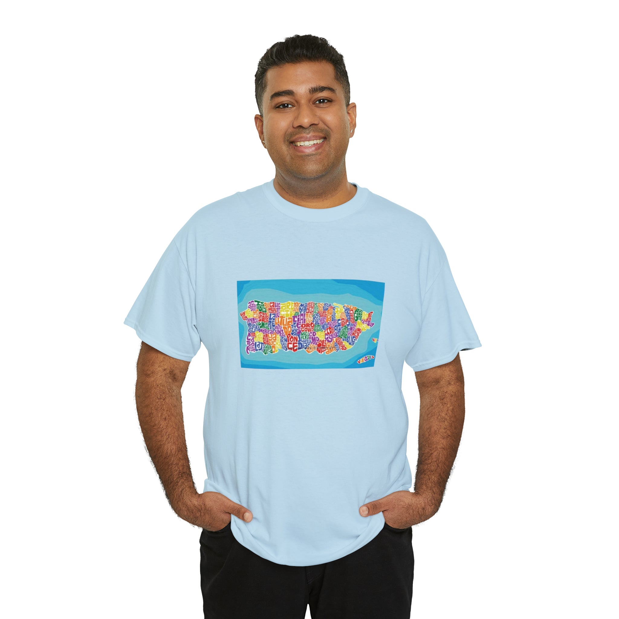 The Island of Puerto Rico Unisex Heavy Cotton Tee
