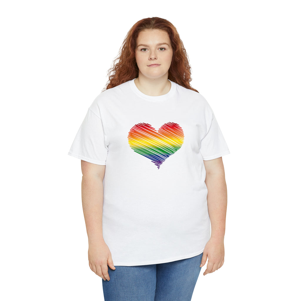 Love is Love Heart Unisex Heavy Cotton Tee