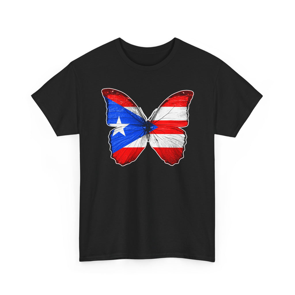 Women's Puerto Rico Flag Butterfly T-Shirt