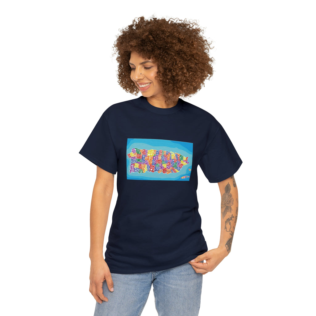 The Island of Puerto Rico Unisex Heavy Cotton Tee