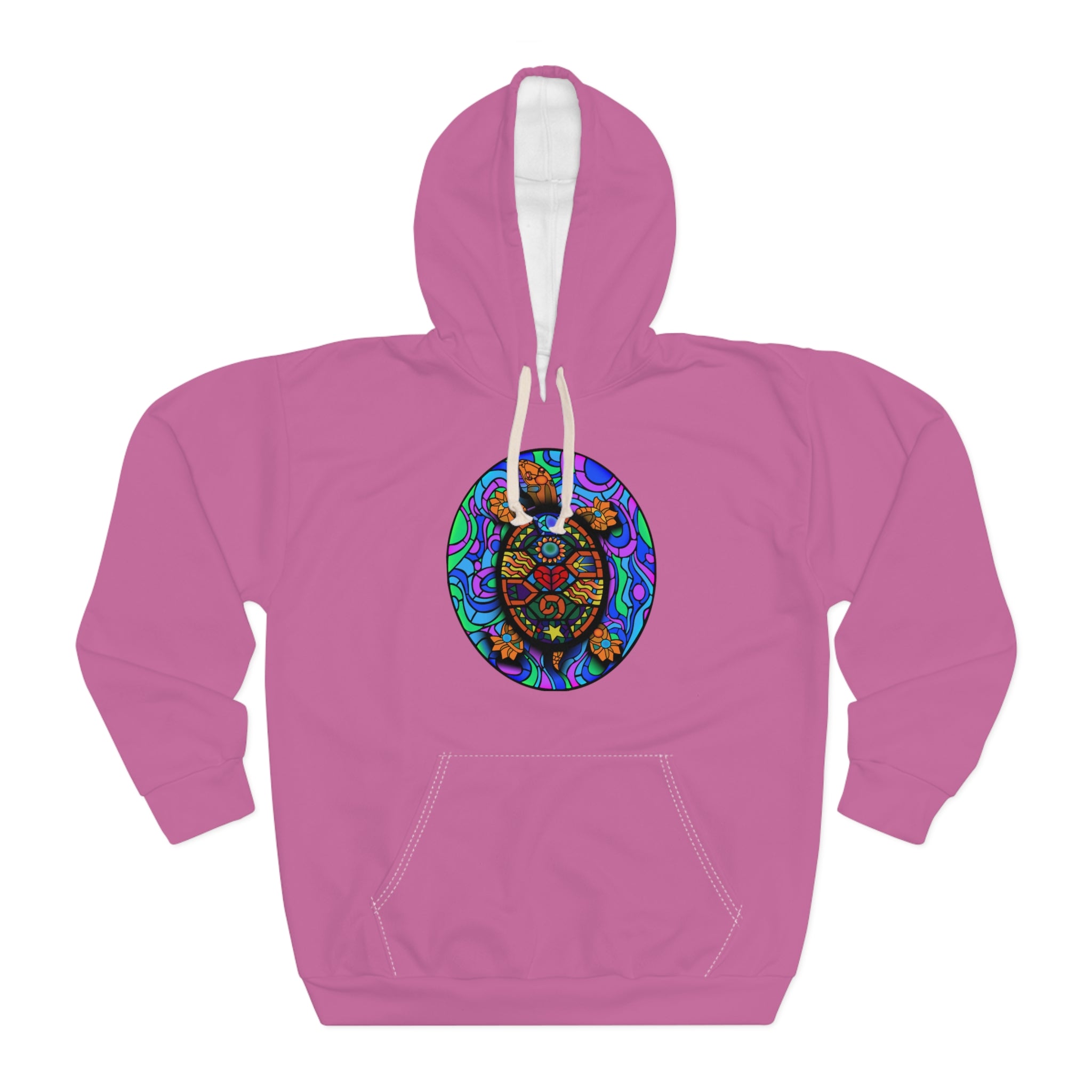 Taino-Inspired Turtle Unisex Pullover Hoodie (AOP)