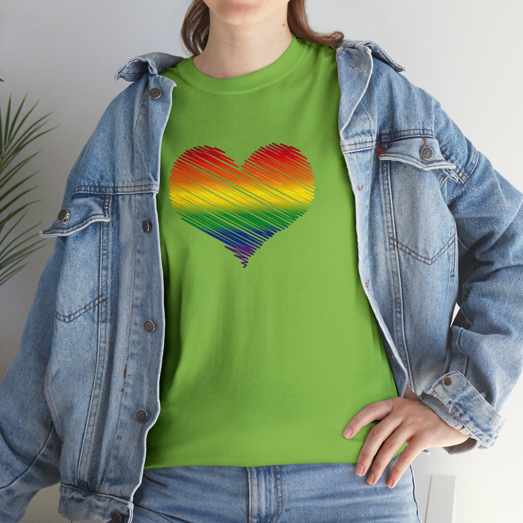 Love is Love Heart Unisex Heavy Cotton Tee