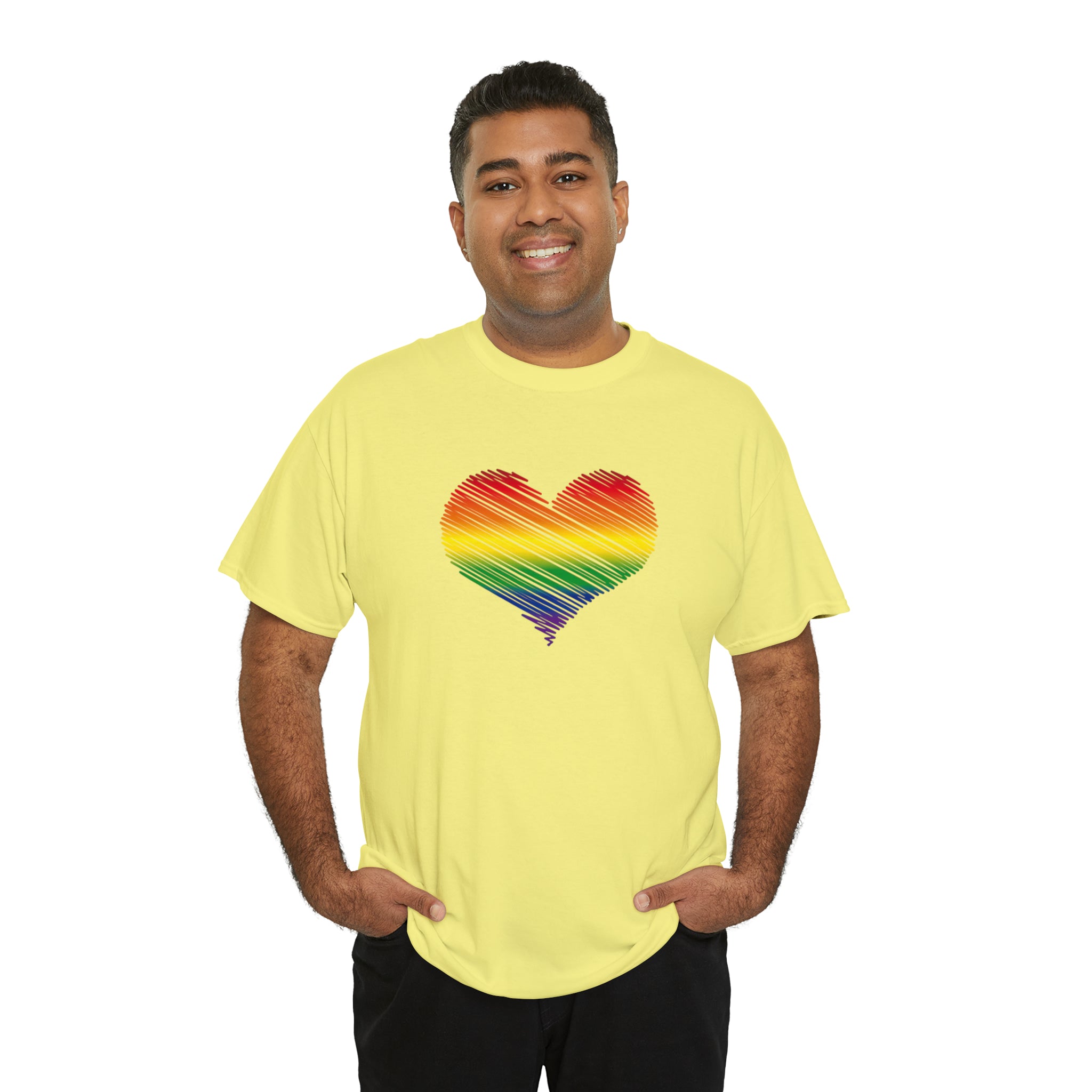 Love is Love Heart Unisex Heavy Cotton Tee