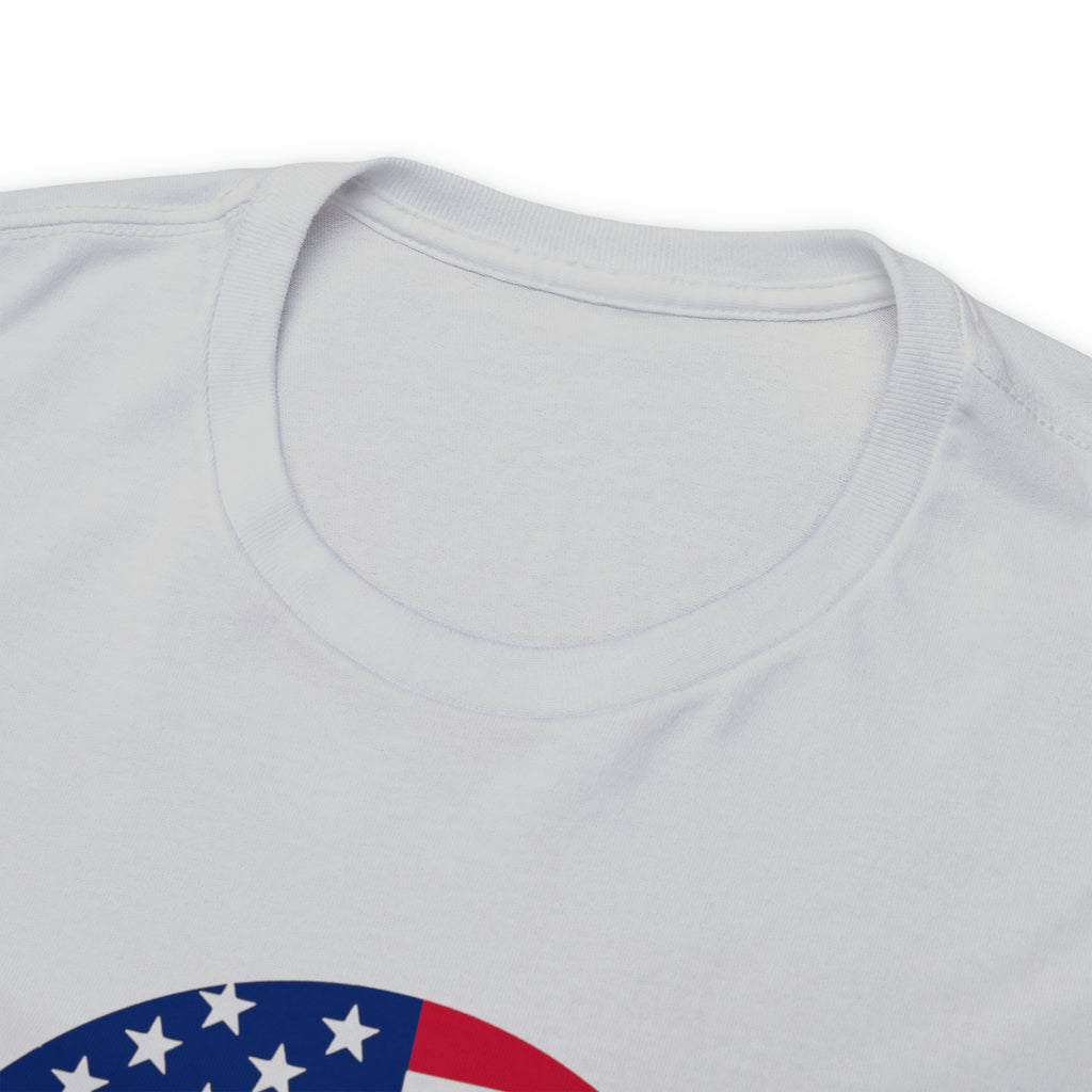 American Flag Globe Unisex Heavy Cotton Tee