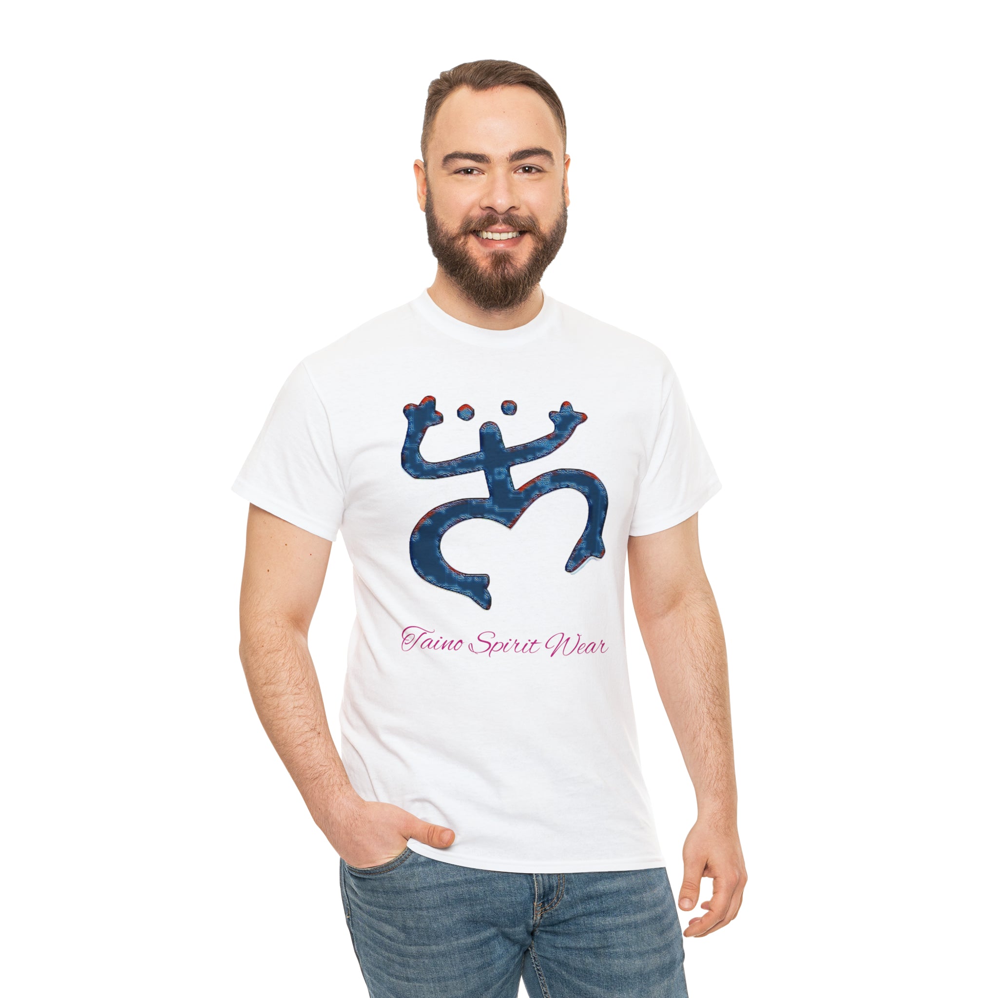 Taino Large Coqui Unisex Heavy Cotton Tee