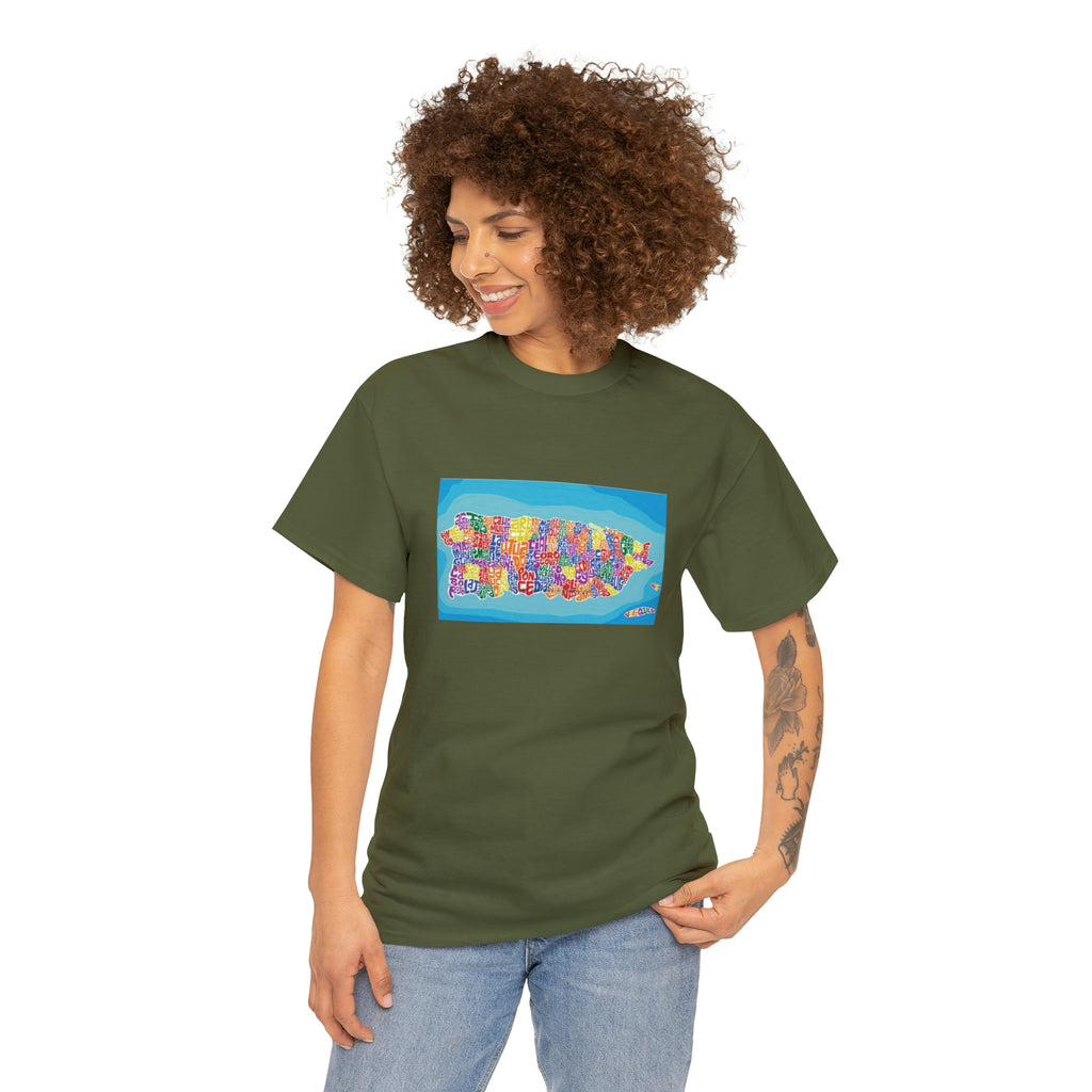 The Island of Puerto Rico Unisex Heavy Cotton Tee