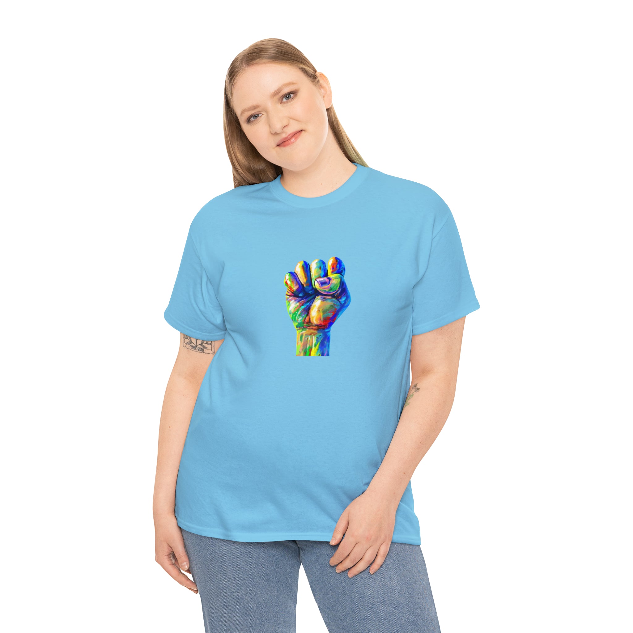 Power to The People Fist Unisex Heavy Cotton Tee