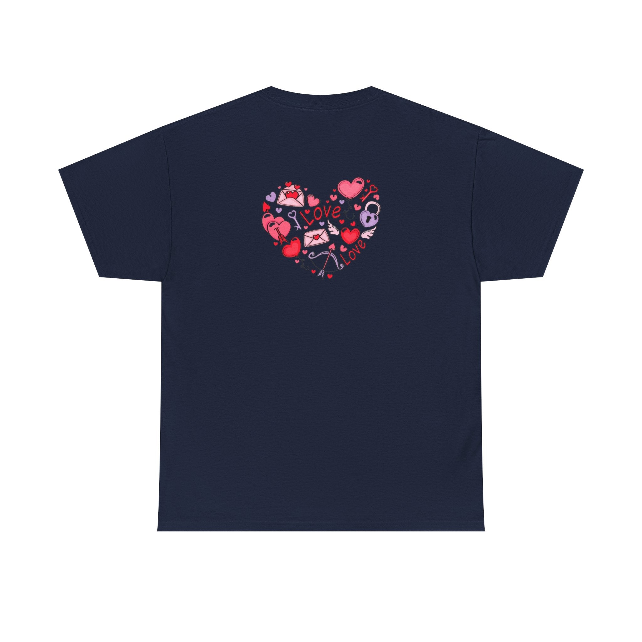 Valentine's Day Tee — "Happy Valentine's Day" Heart Design