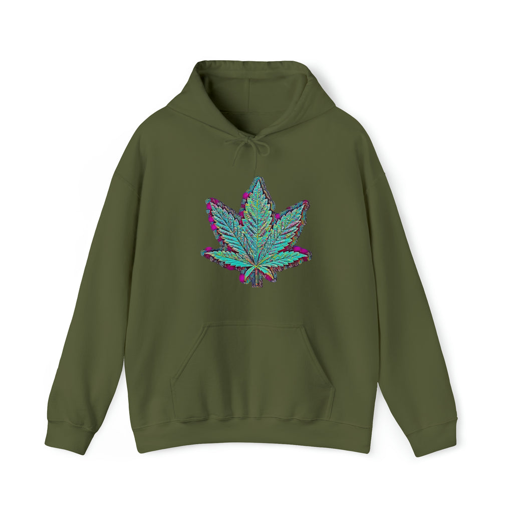 The Five Finger Leaf Unisex Heavy Blend™ Hooded Sweatshirt