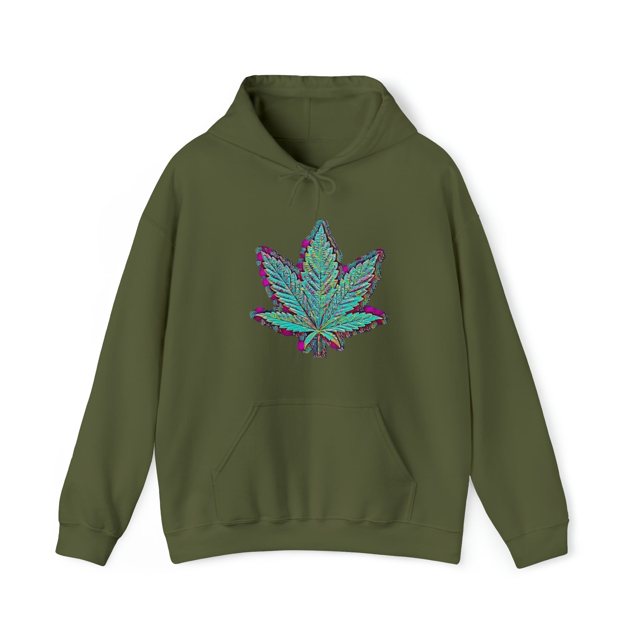 The Five Finger Leaf Unisex Heavy Blend™ Hooded Sweatshirt