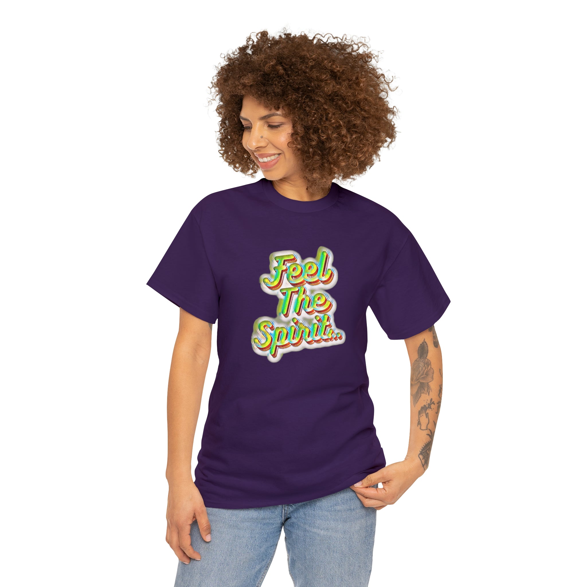 Feel The Spirit Unisex Heavy Cotton Tee