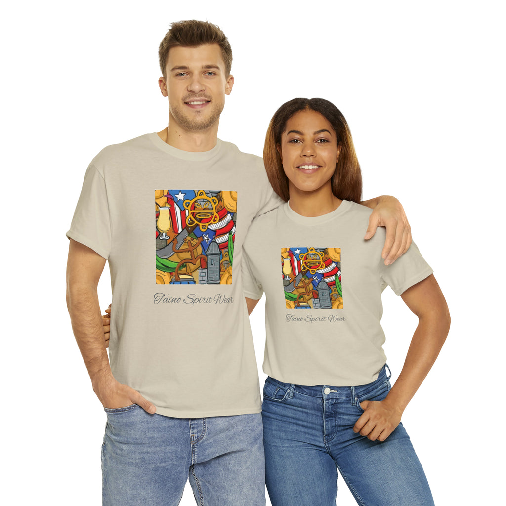 Puerto Rican Heritage Unisex Heavy Cotton Tee