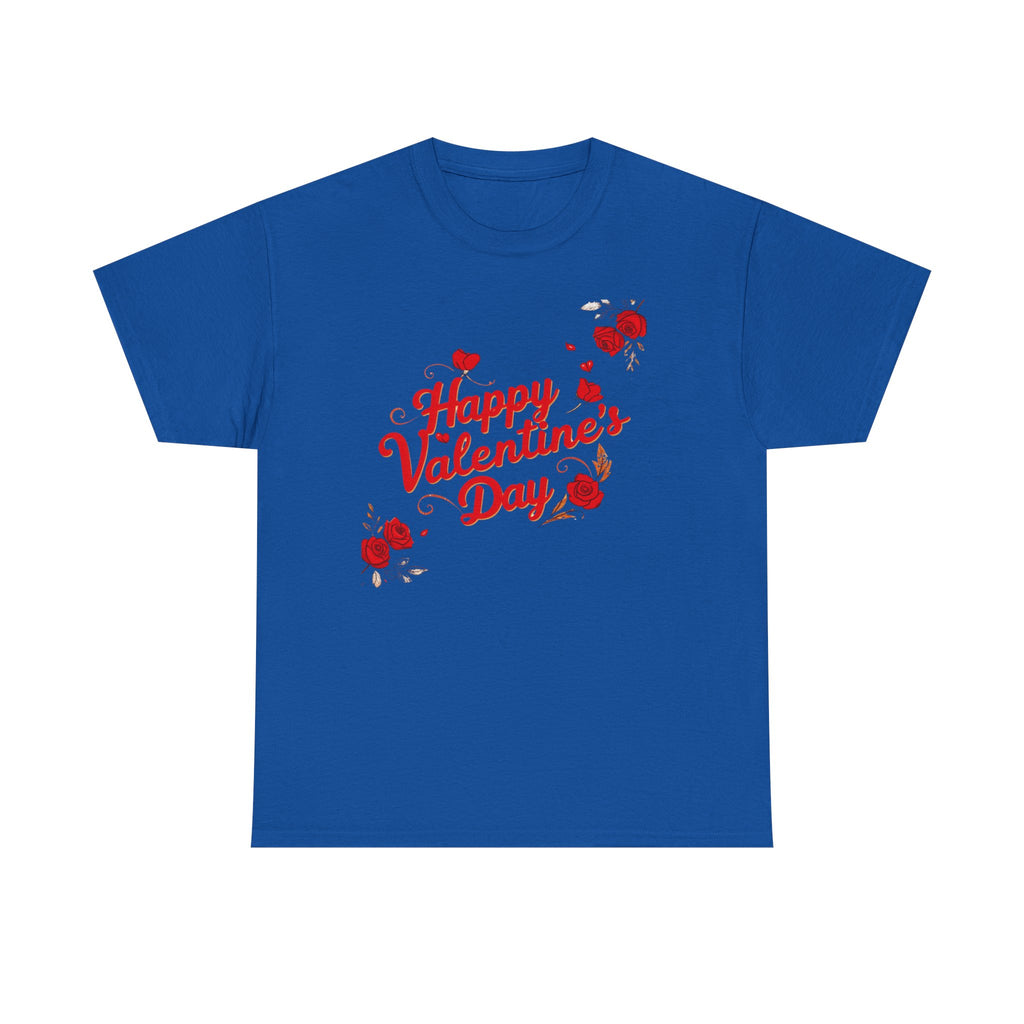 Valentine's Day Tee — "Happy Valentine's Day" Heart Design