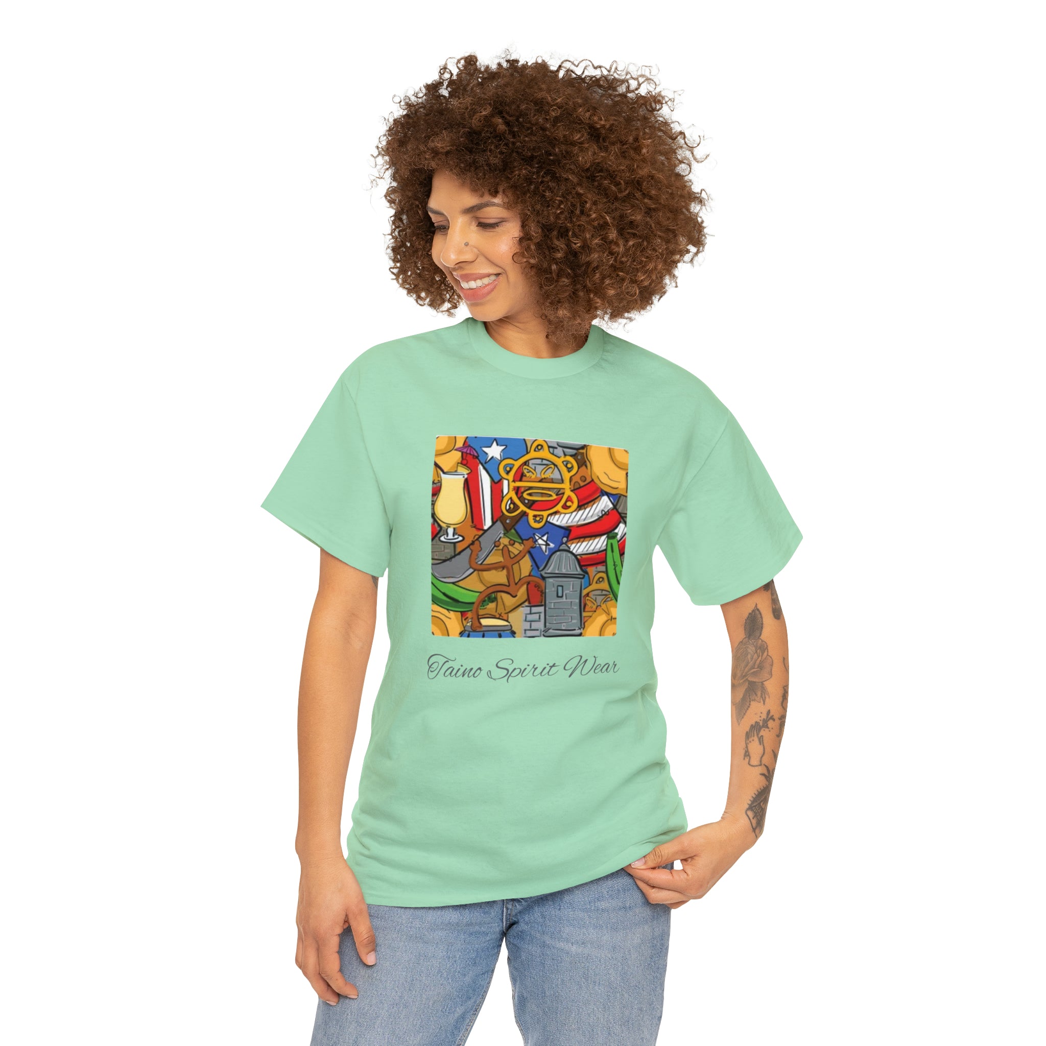 Puerto Rican Heritage Unisex Heavy Cotton Tee