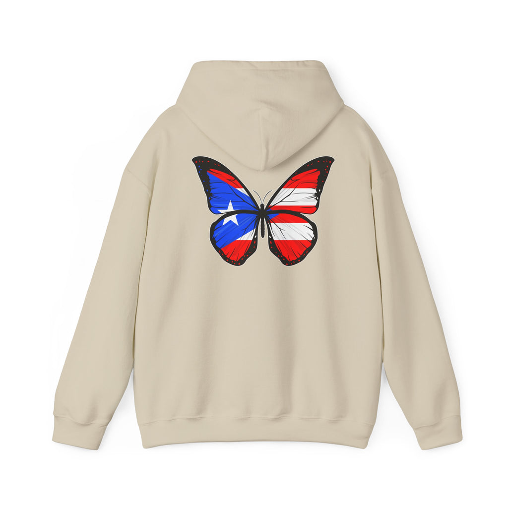 Women's Puerto Rico Flag Butterfly Hoodie