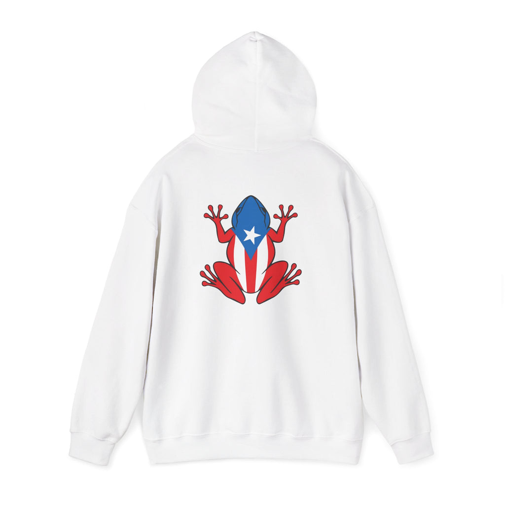 Puerto Rico Flag Heart & Frog Hoodie – Puerto Rican Pride Sweatshirt