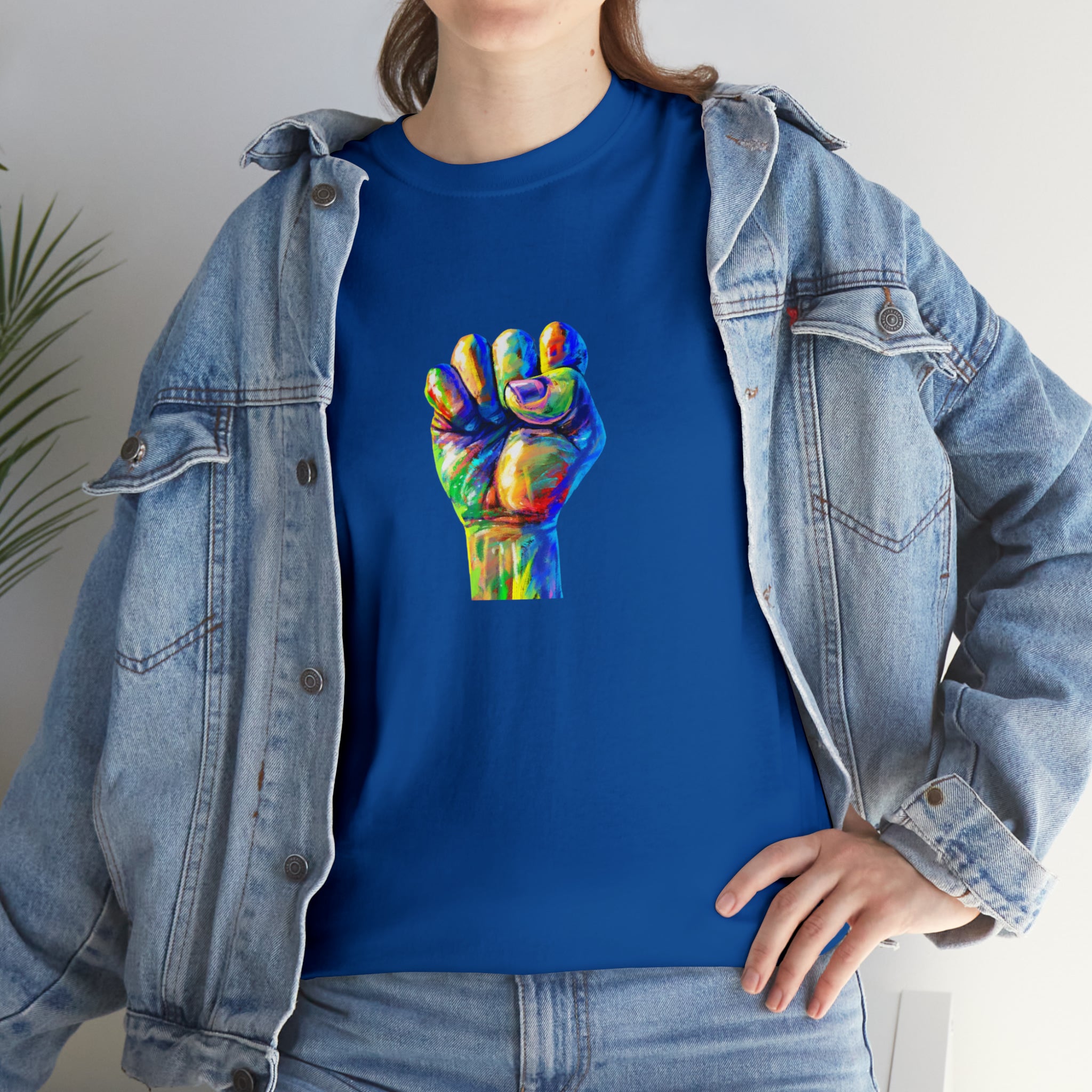 Power to The People Fist Unisex Heavy Cotton Tee