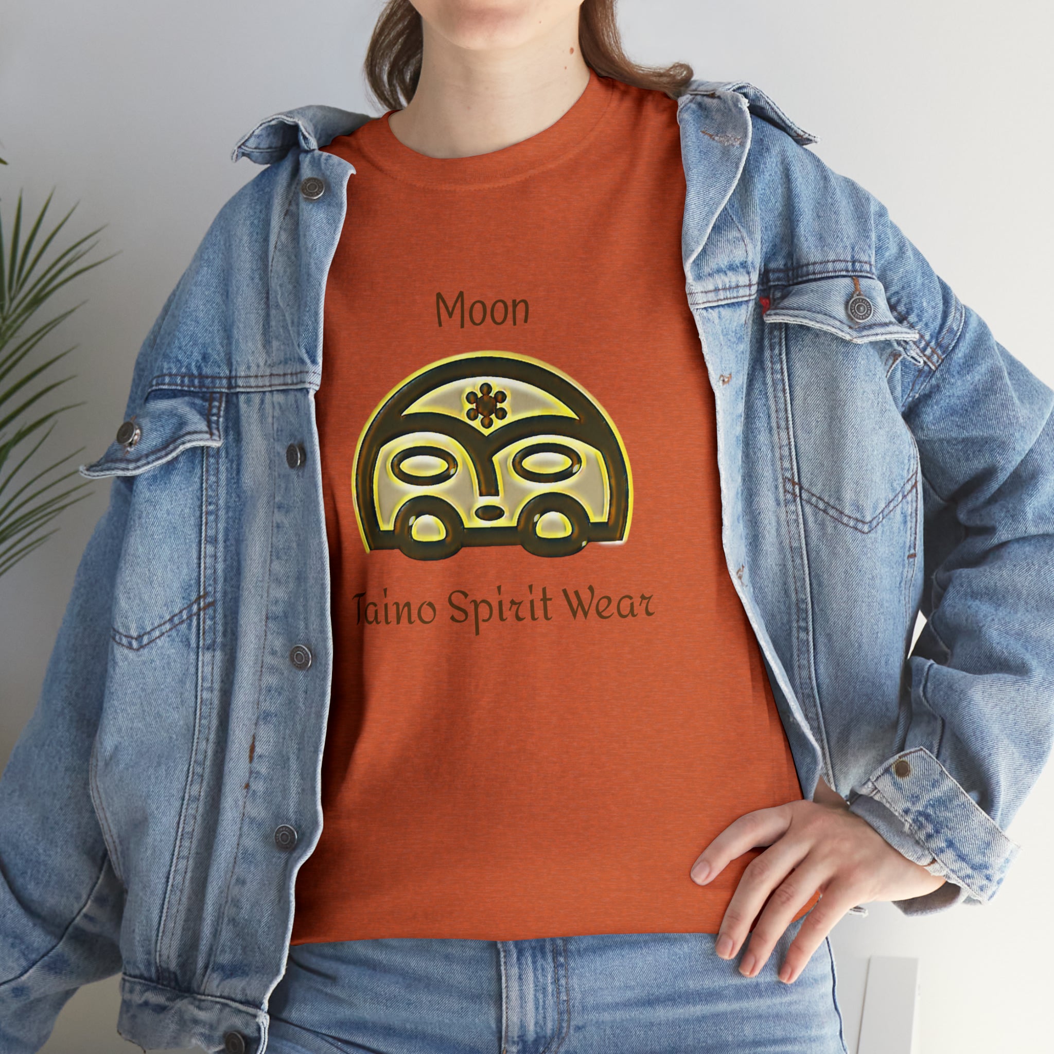 Taino Moon/ Puerto Rican Coqui Unisex Heavy Cotton Tee