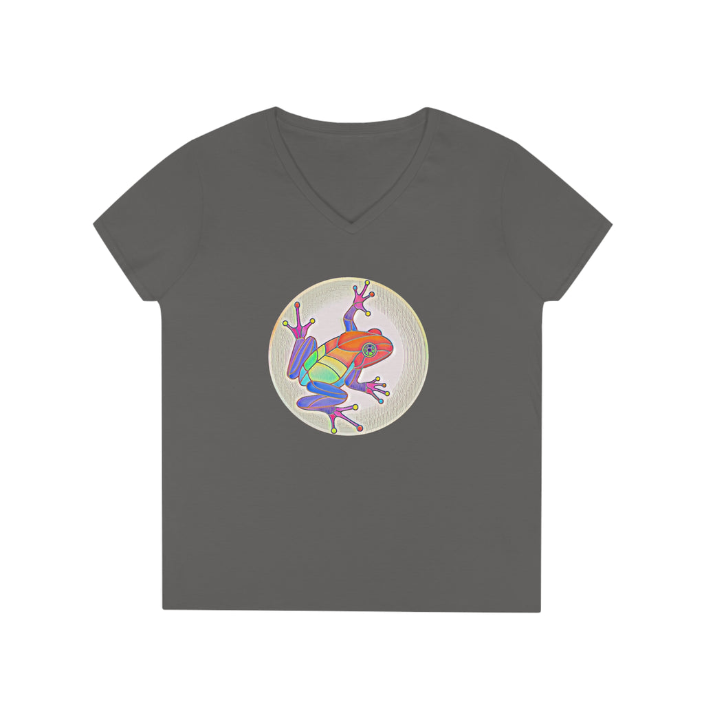 Puerto Rican Coqui Ladies' V-Neck T-Shirt
