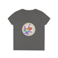 Puerto Rican Coqui Ladies' V-Neck T-Shirt