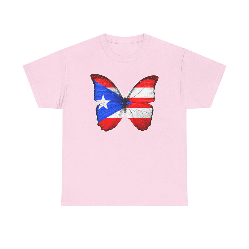 Women's Puerto Rico Flag Butterfly T-Shirt