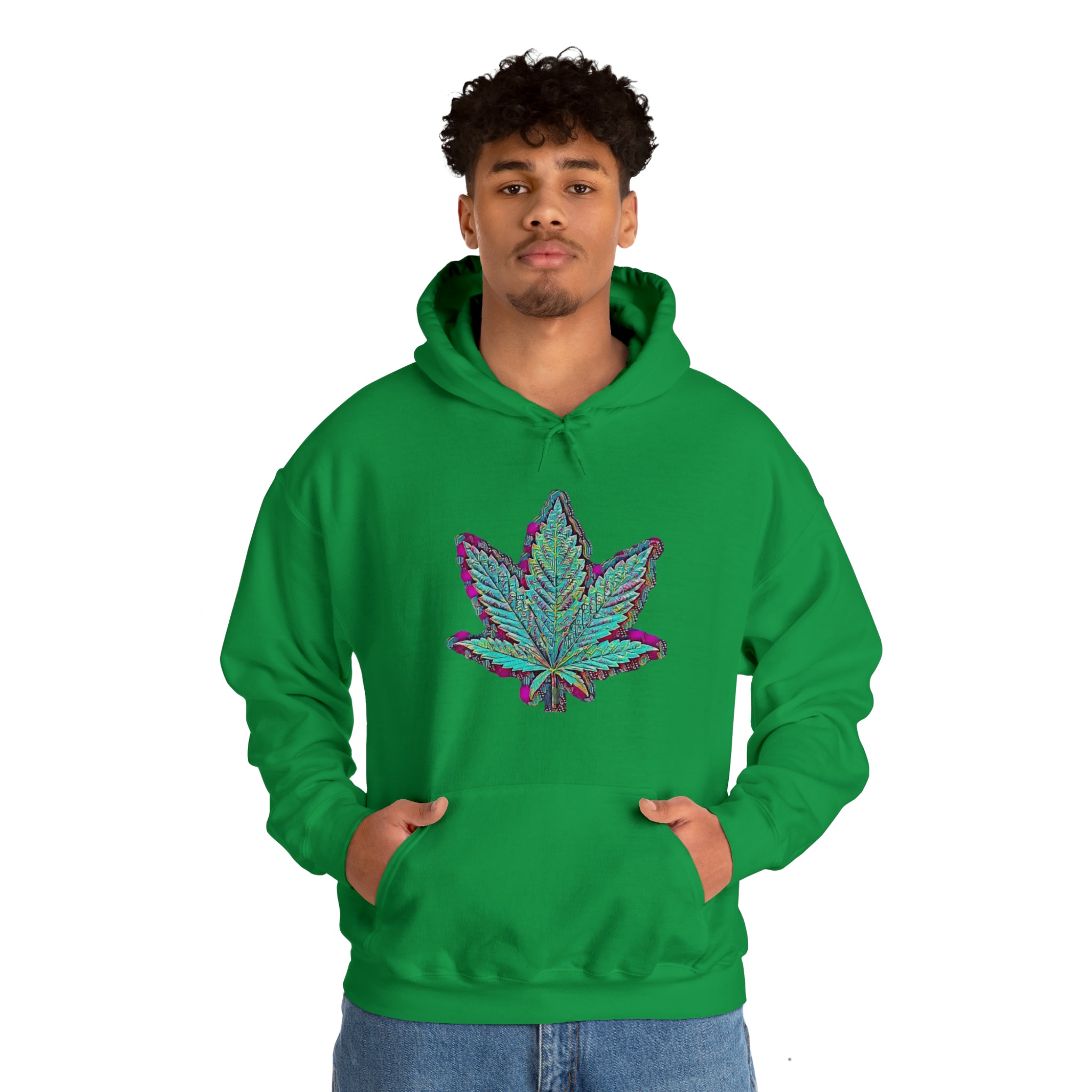 The Five Finger Leaf Unisex Heavy Blend™ Hooded Sweatshirt