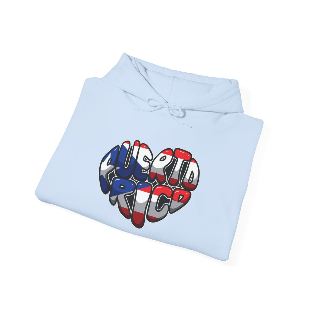 Puerto Rico Flag Heart & Frog Hoodie – Puerto Rican Pride Sweatshirt