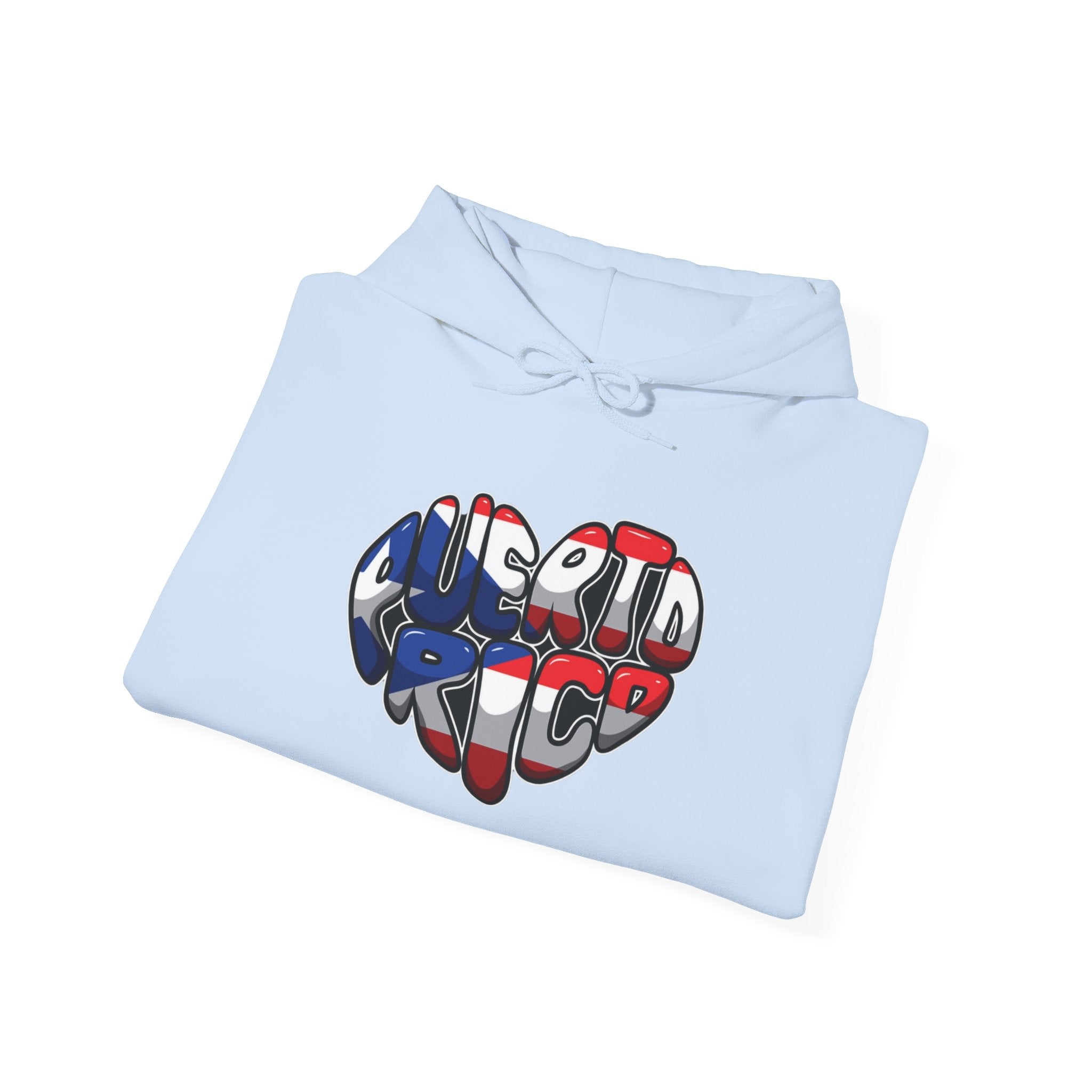 Puerto Rico Flag Heart & Frog Hoodie – Puerto Rican Pride Sweatshirt