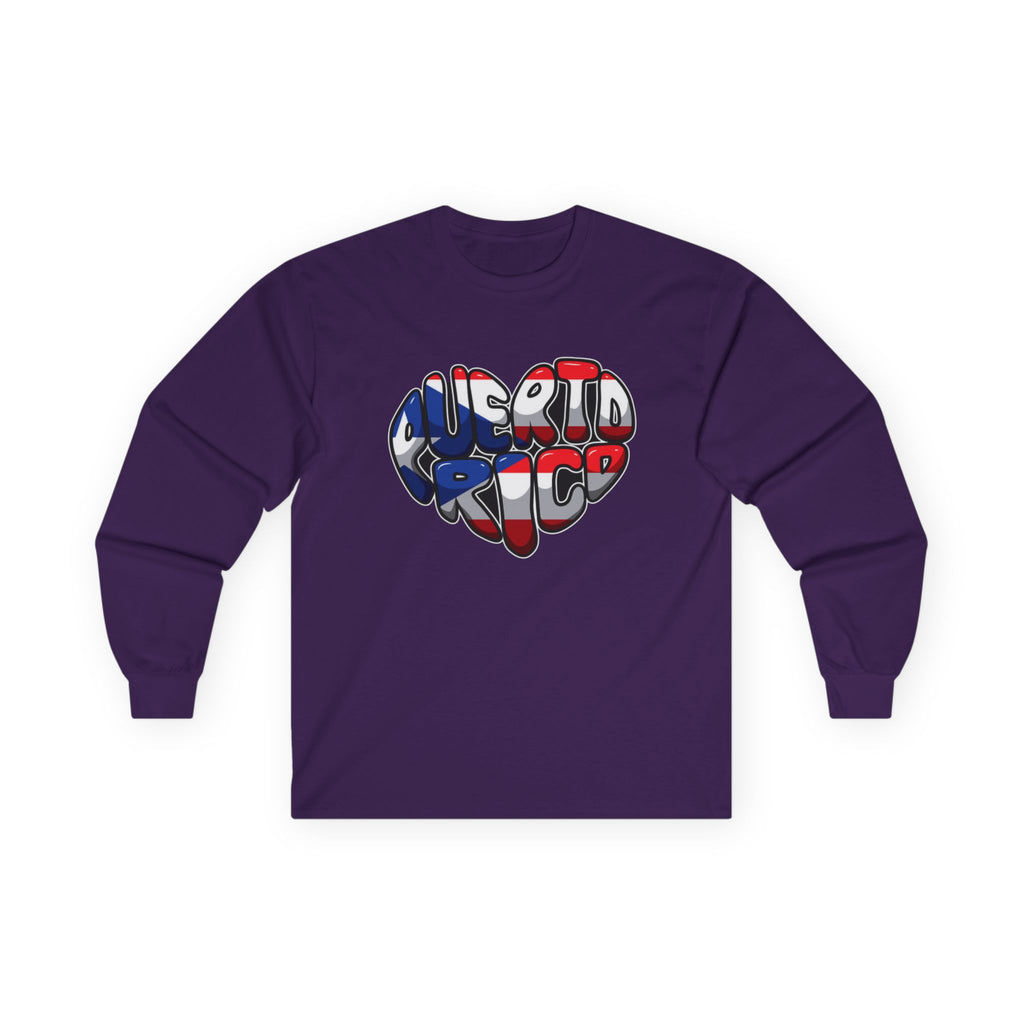 I Heart Puerto Rico/ Jibaro PR Flag Coqui Unisex Ultra Cotton Long Sleeve Tee