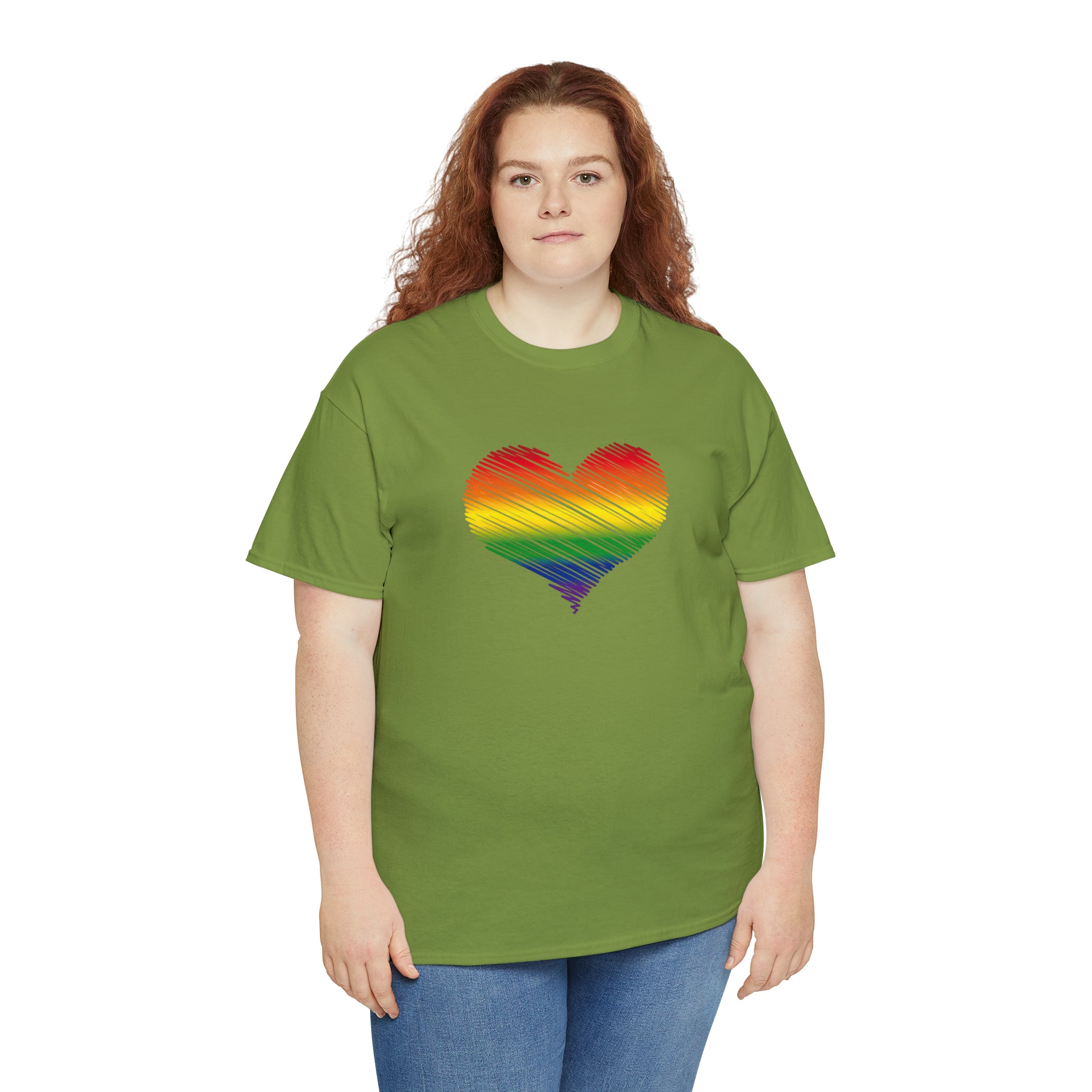 Love is Love Heart Unisex Heavy Cotton Tee