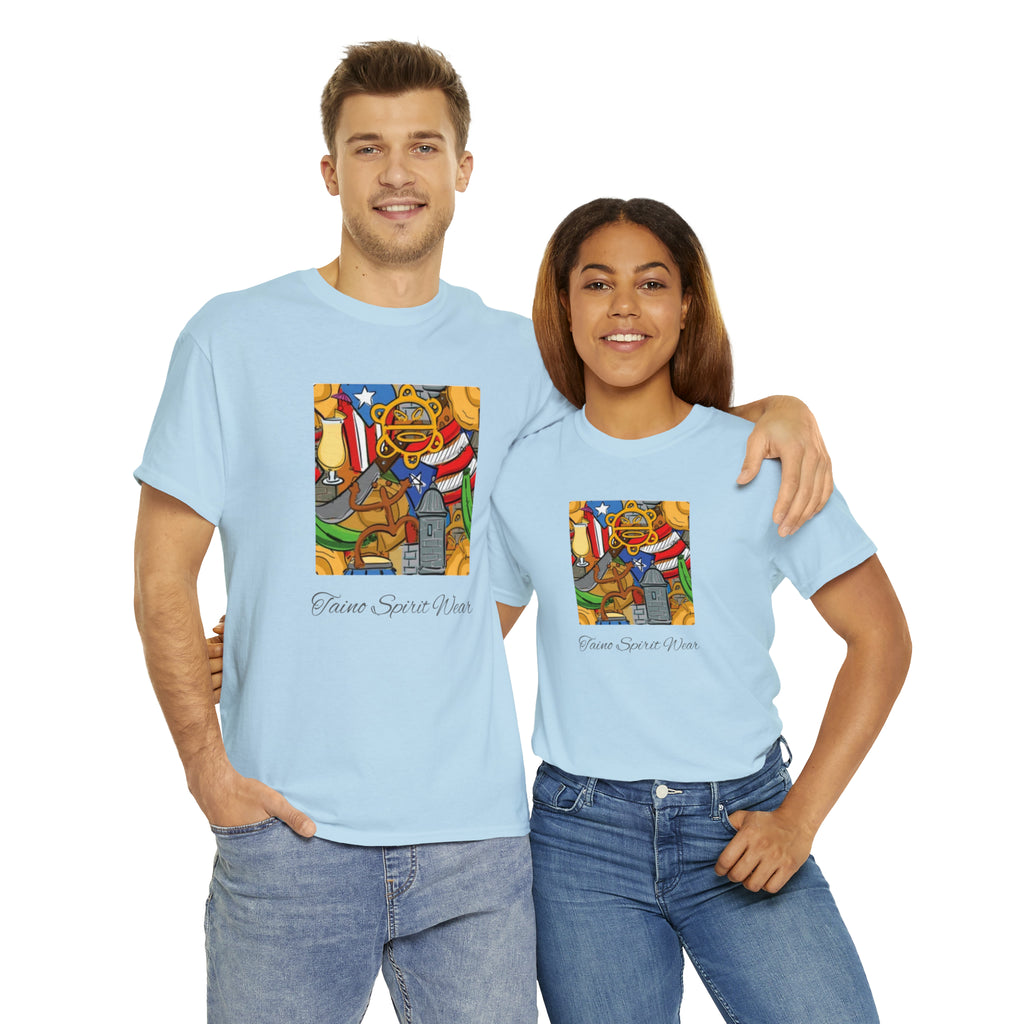 Puerto Rican Heritage Unisex Heavy Cotton Tee