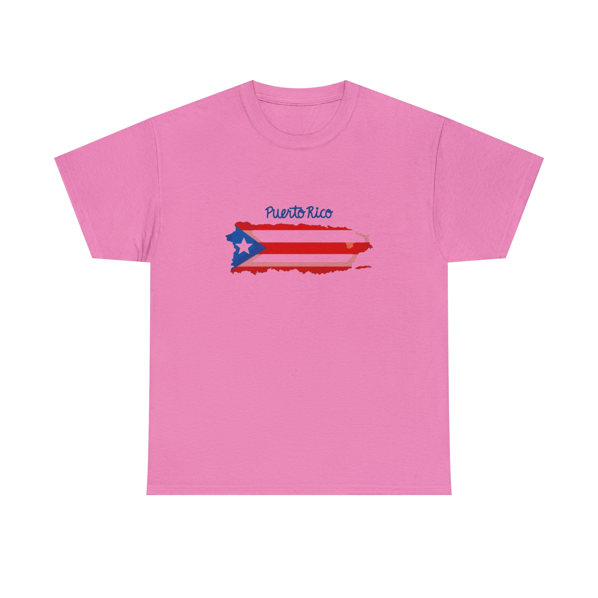 Island of Puerto Rico Flag Heavy Cotton Tee