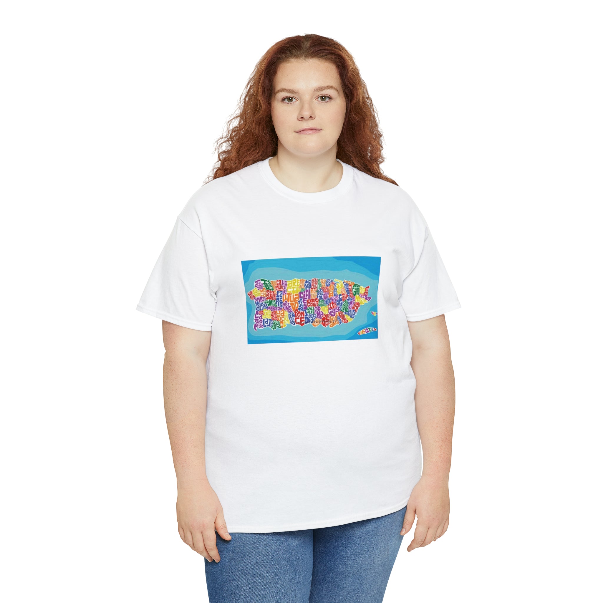 The Island of Puerto Rico Unisex Heavy Cotton Tee