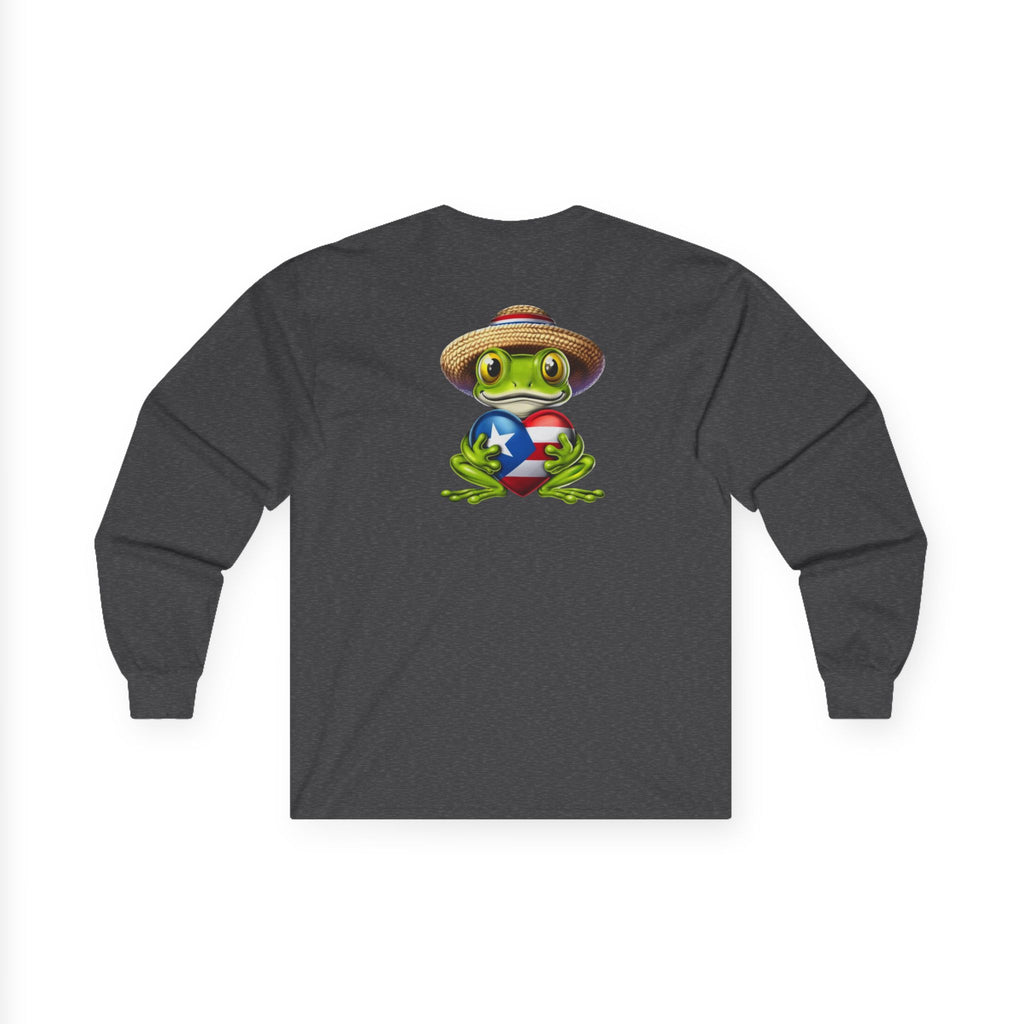 I Heart Puerto Rico/ Jibaro PR Flag Coqui Unisex Ultra Cotton Long Sleeve Tee