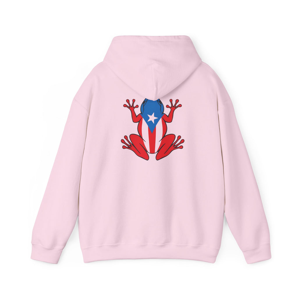 Puerto Rico Flag Heart & Frog Hoodie – Puerto Rican Pride Sweatshirt