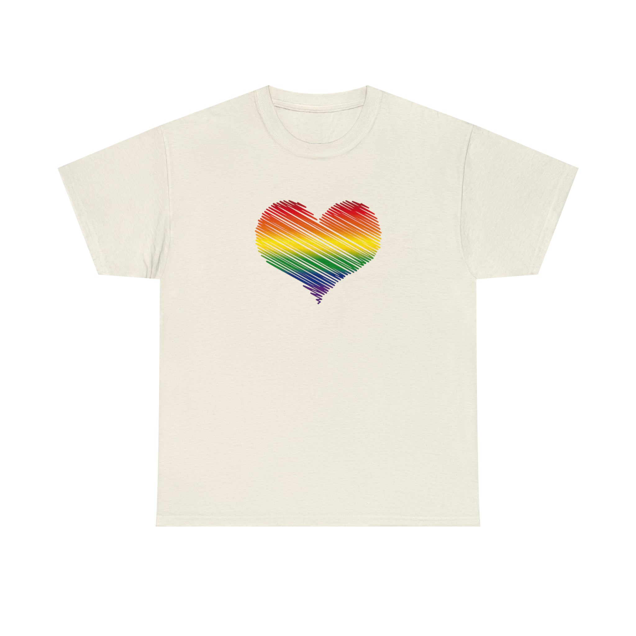 Love is Love Heart Unisex Heavy Cotton Tee